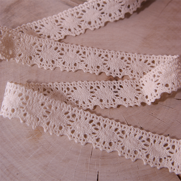 Кружево вязаное 2 см, цвет кремовый (032570)