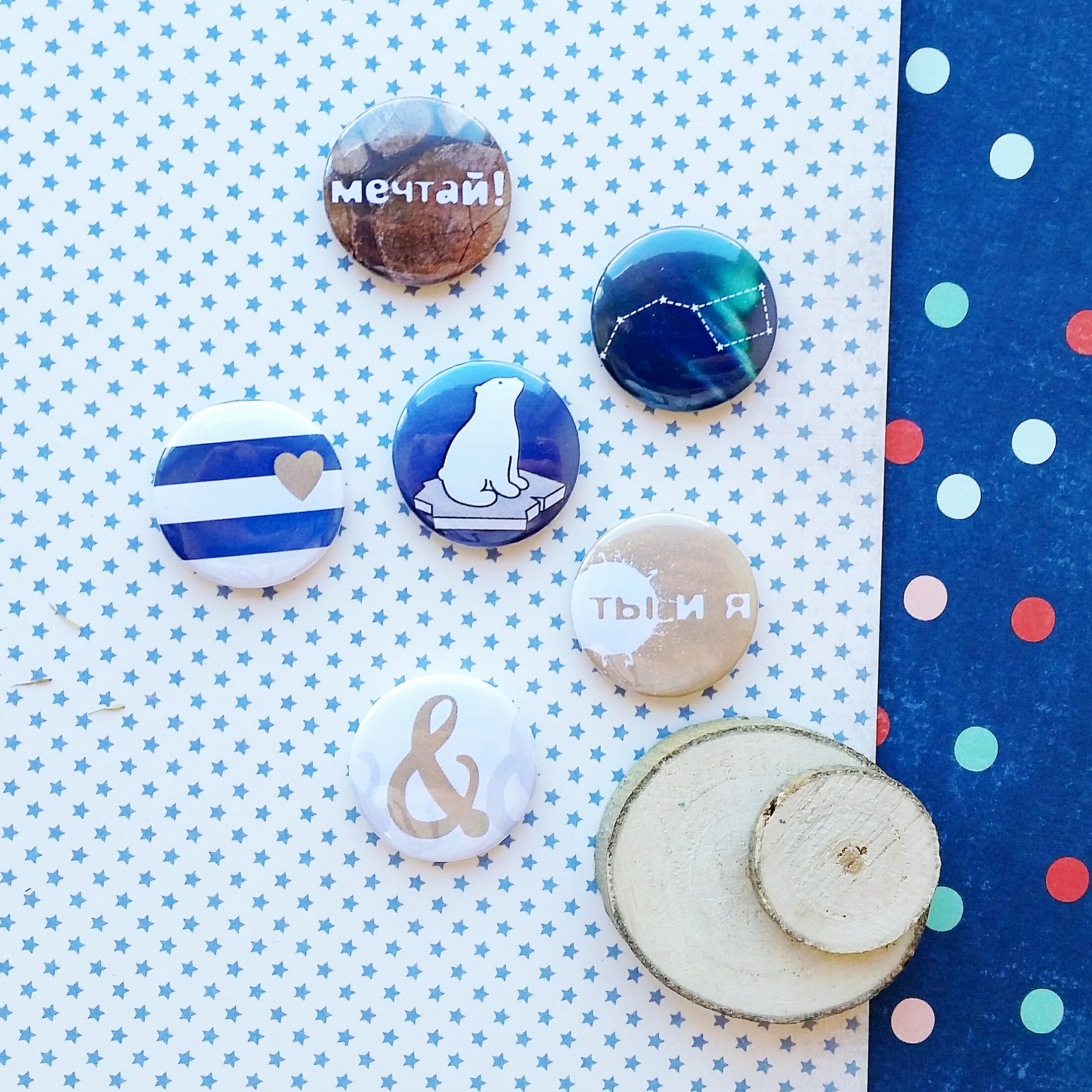 Набор скрап-фишек WoodCraft "Cute bear"