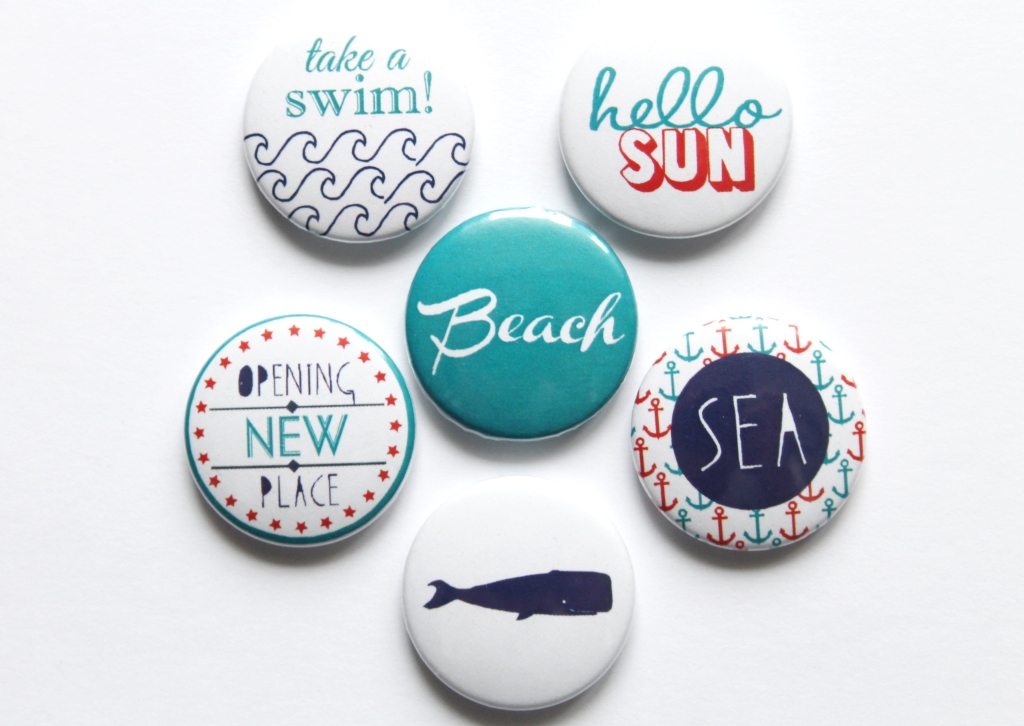 Набор скрап-фишек WoodCraft "Beach"