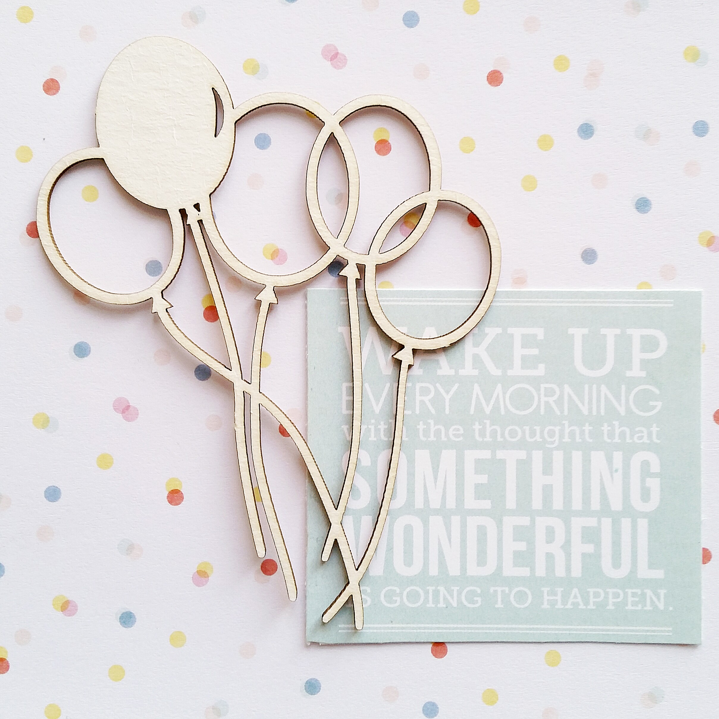 Чипборд WoodCraft "Воздушные шары"