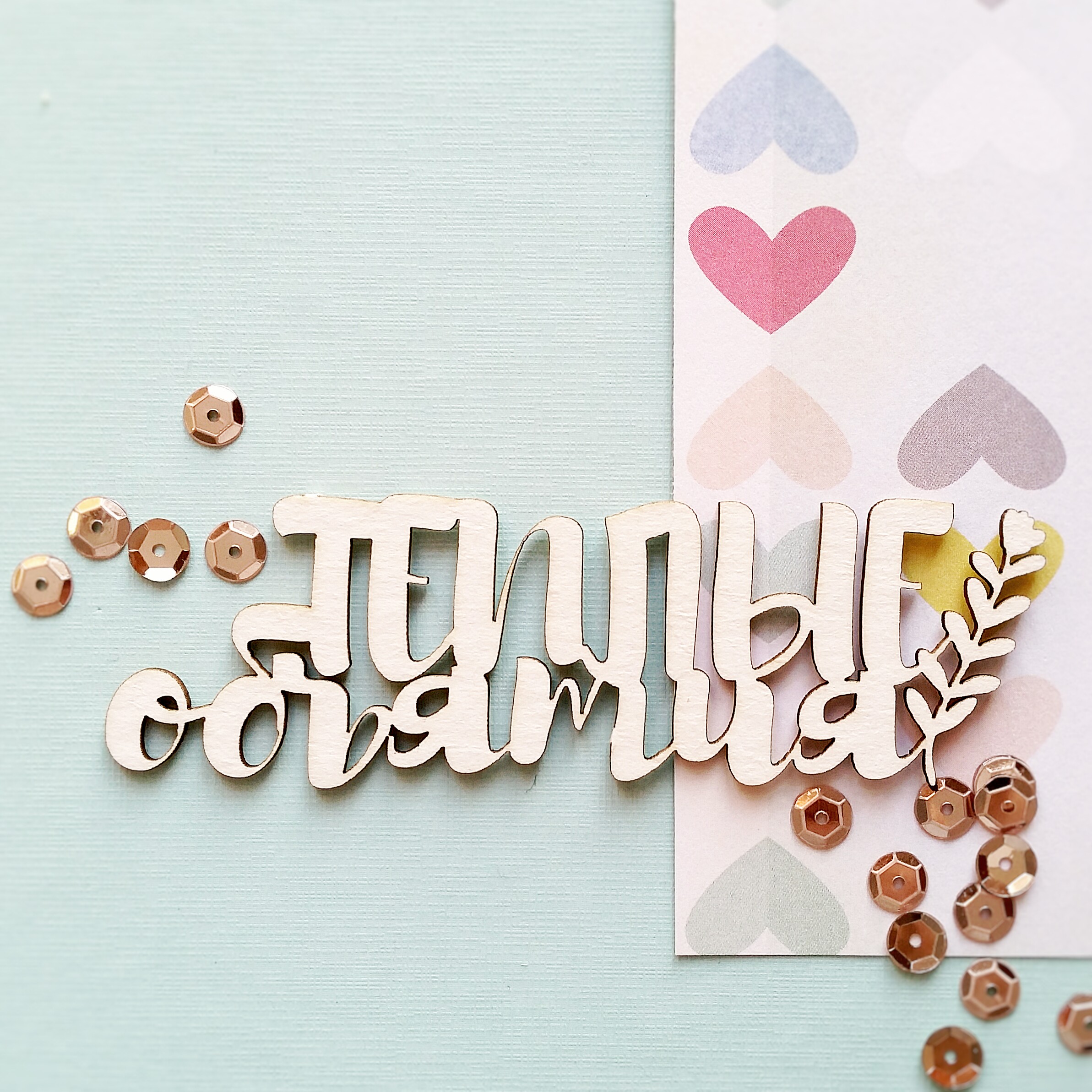 Чипборд WoodCraft "Теплые объятия"