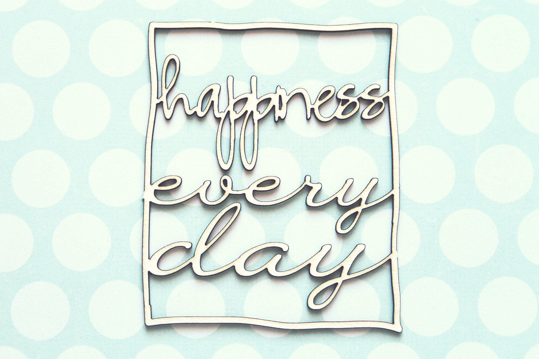 Чипборд WoodCraft "Happiness"