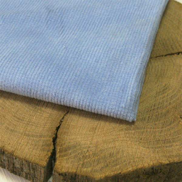 Отрез вельвета 50 х 55 см, цвет голубой