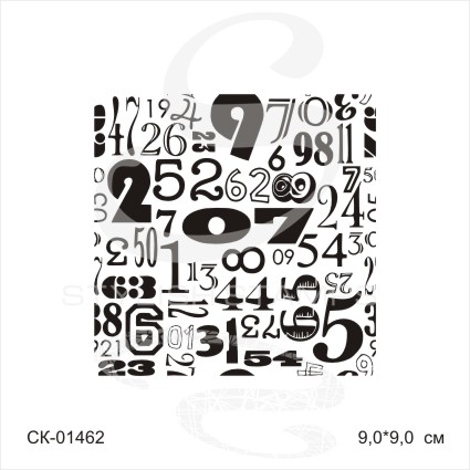 Штамп Stylish Stamp "Цифровой фон №3 бесшовный"