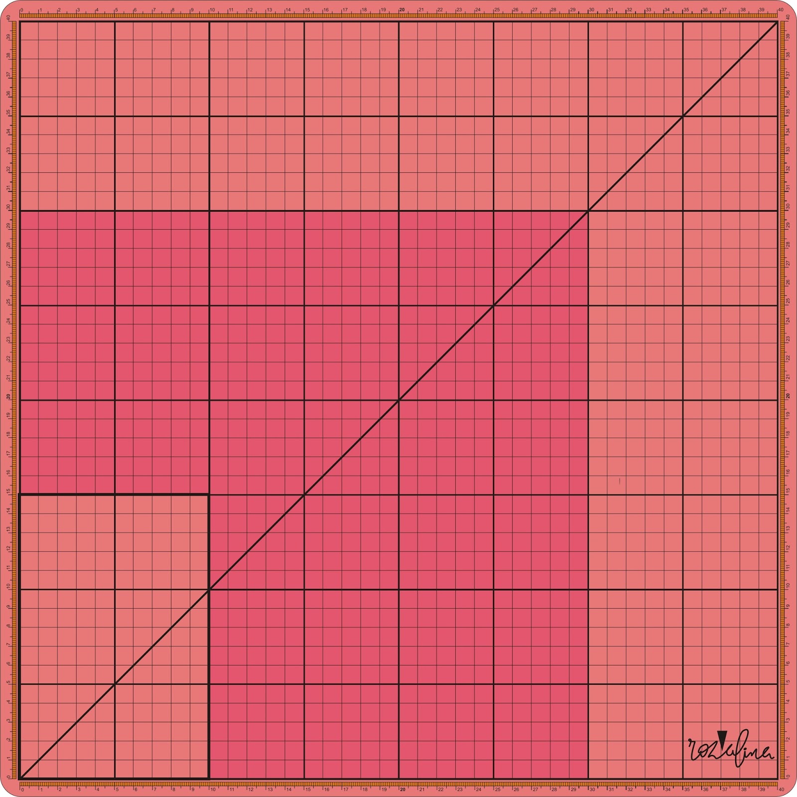 Стеклянный коврик Rozalina 40 х 40 см, цвет ярко-розовый