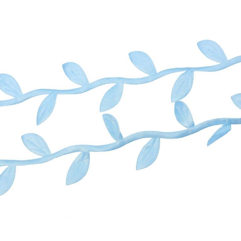 Лента-гирлянда "Листочки". Цвет голубой