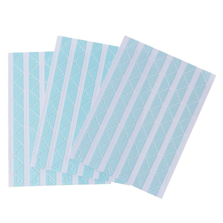 Уголки для фотографий самоклеящиеся, голубой, 11 х 11 мм