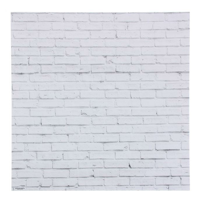 Фотофон картонный 45 х 45 см "Кирпич белый"