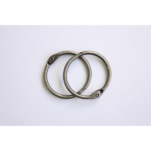 Кольца для альбома 30 мм, цвет состаренное серебро, 2 шт