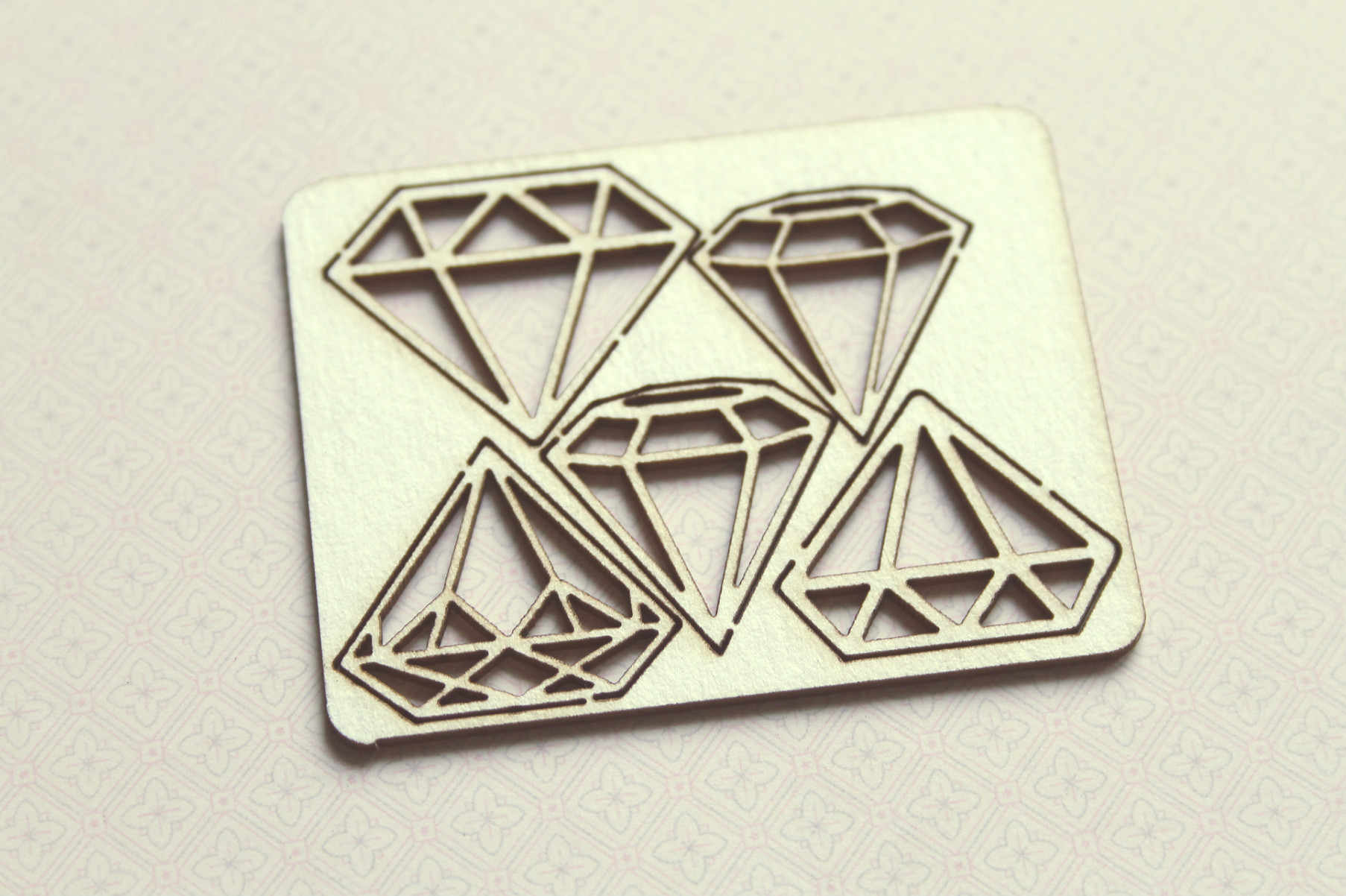 Чипборд WoodCraft "Бриллианты"