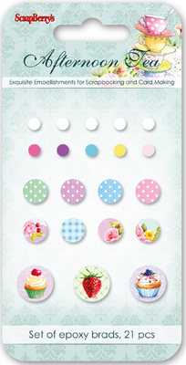 Набор брадс Scrapberrys "Полуденный Чай"