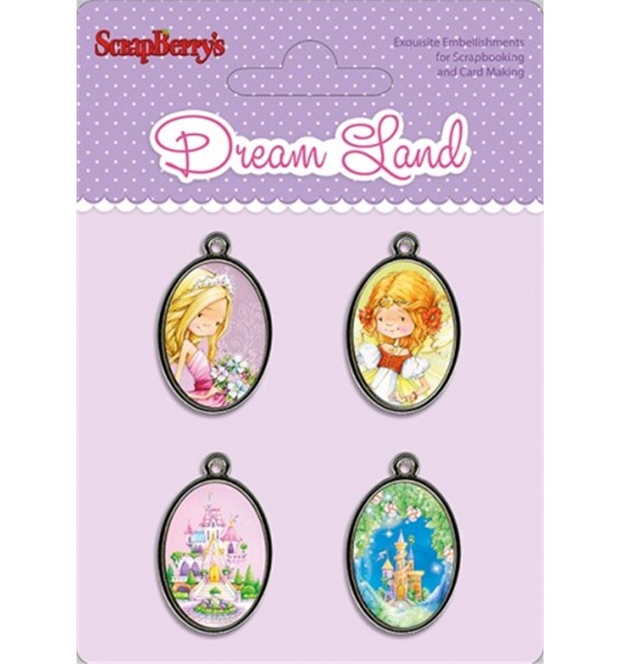 Набор металлических рамочек с эпоксидными стикерами Scrapberrys "Подружки"