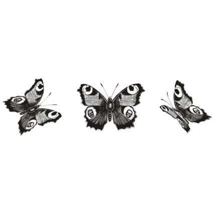 Штамп Stylish Stamps "Павлиний глаз (набор из трёх штампов)"