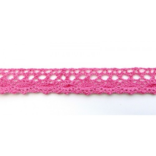 Кружево вязаное 10 мм Рукоделие, цвет арбузный