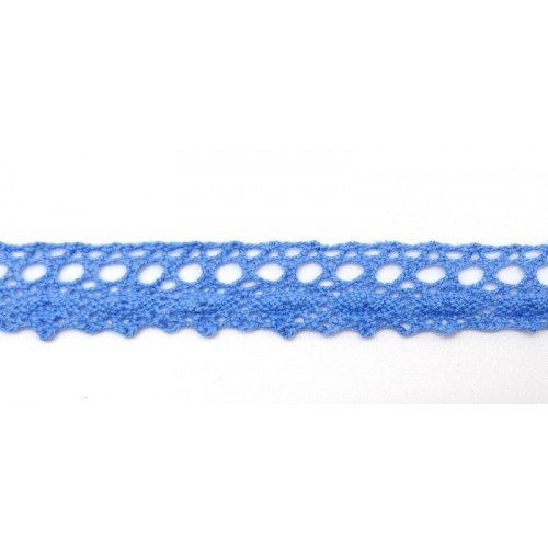 Кружево вязаное 10 мм Рукоделие, цвет небесный голубой