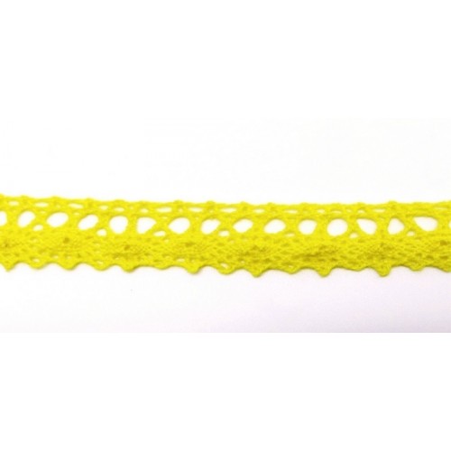 Кружево вязаное 10 мм Рукоделие, цвет жёлтый