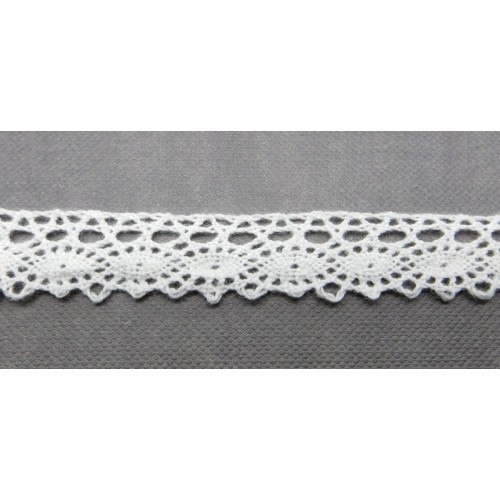 Кружево вязаное 10 мм Рукоделие, цвет белый