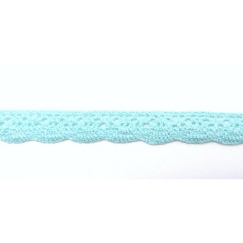 Кружево вязаное 10 мм тип 3, Рукоделие, цвет мятный