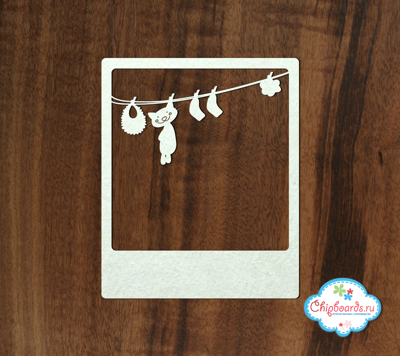 Чипборд Chipboards "Рамка Полароид сушка"