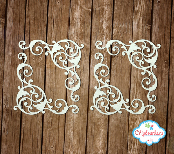 Чипборд Chipboards "Углы-завитушки"