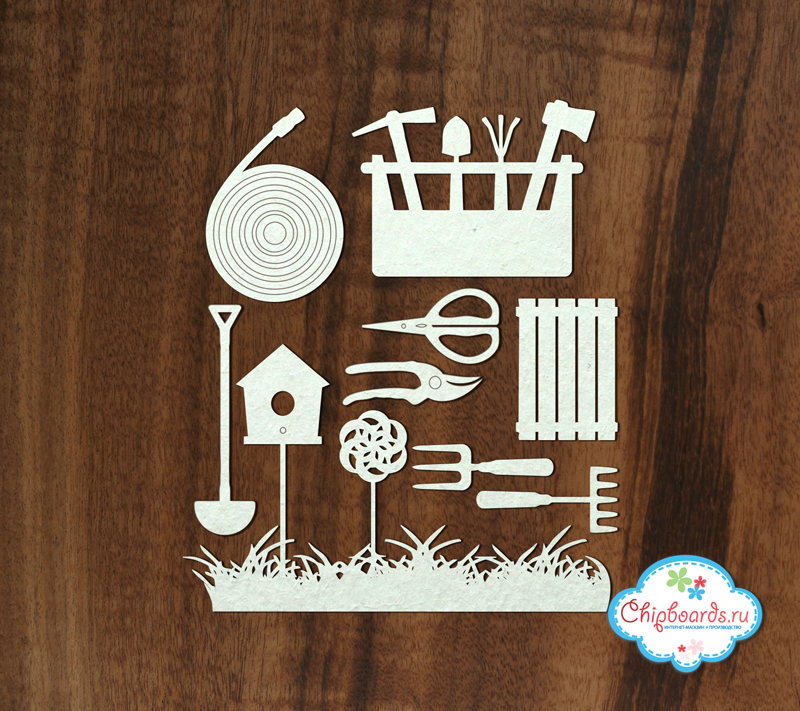 Чипборд Chipboards "Садовые инструменты 5 "