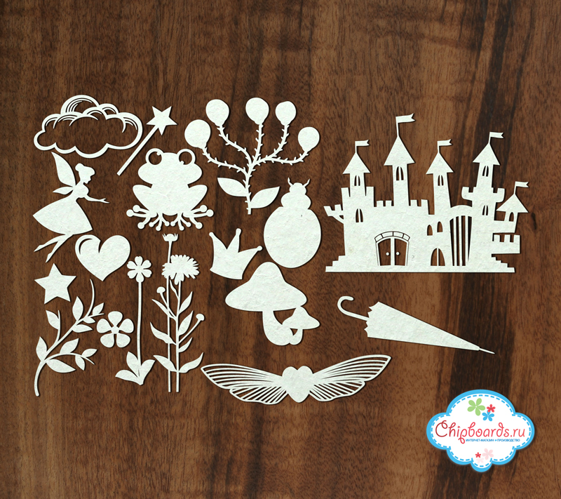 Чипборд Chipboards "Скрап-набор (17). Сказочный"