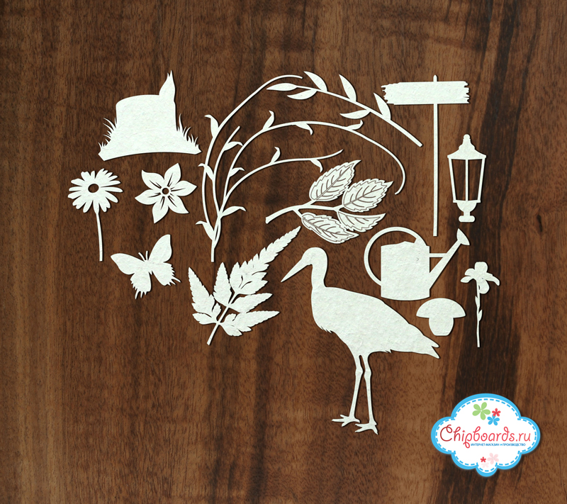 Чипборд Chipboards "Скрап-набор 6. Летний"