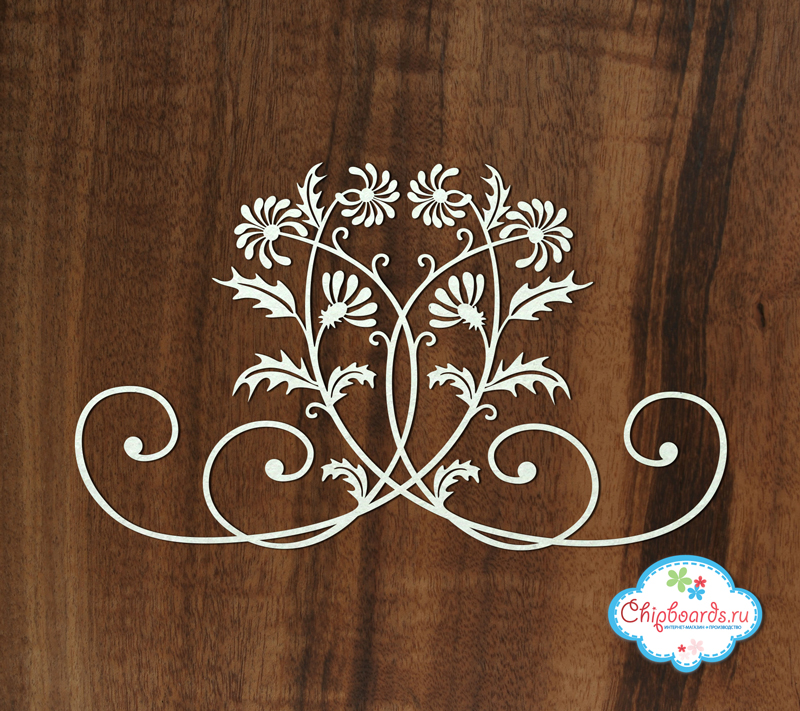 Чипборд Chipboards "Растительный узор (2)"