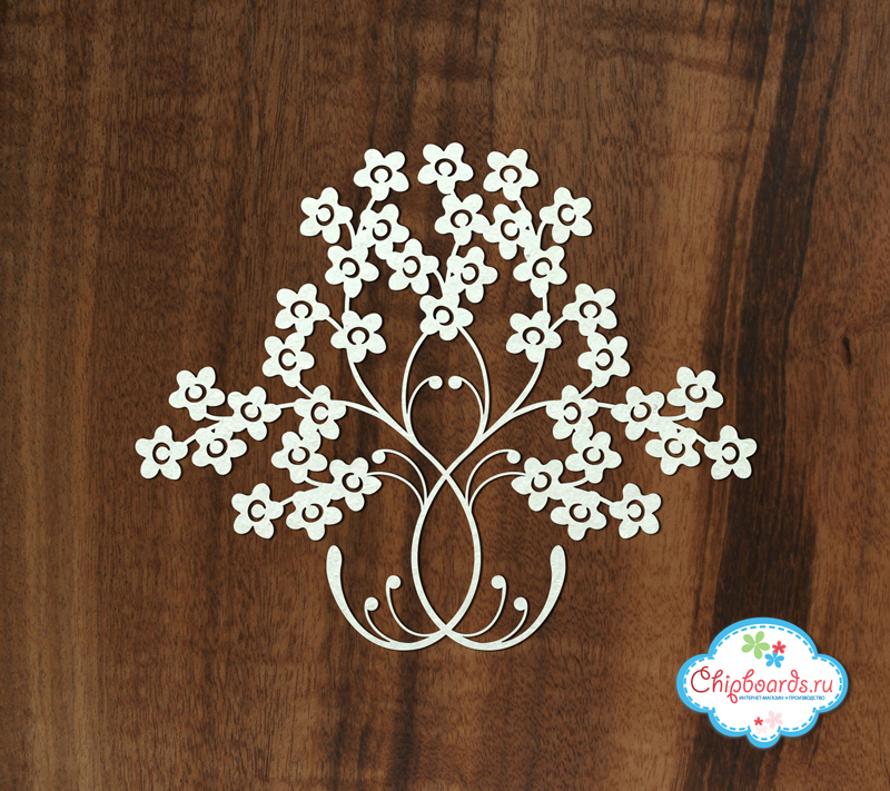 Чипборд Chipboards "Растительный узор 6"