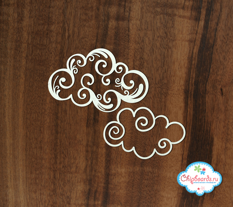 Чипборд Chipboards "Облака-барашки"