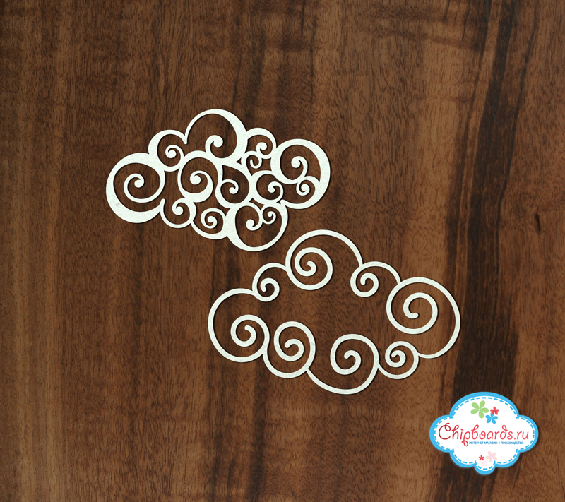 Чипборд Chipboards "Облачка."