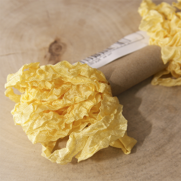 Шебби лента 5 метров, цвет жёлтый