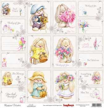 Бумага Scrapberrys "Летняя радость", Карточки 1 АНГЛ. (SB360-1)