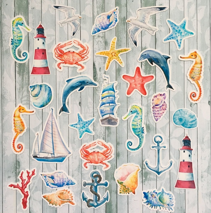 Набор картонной вырубки MONAdesign "Sea party"