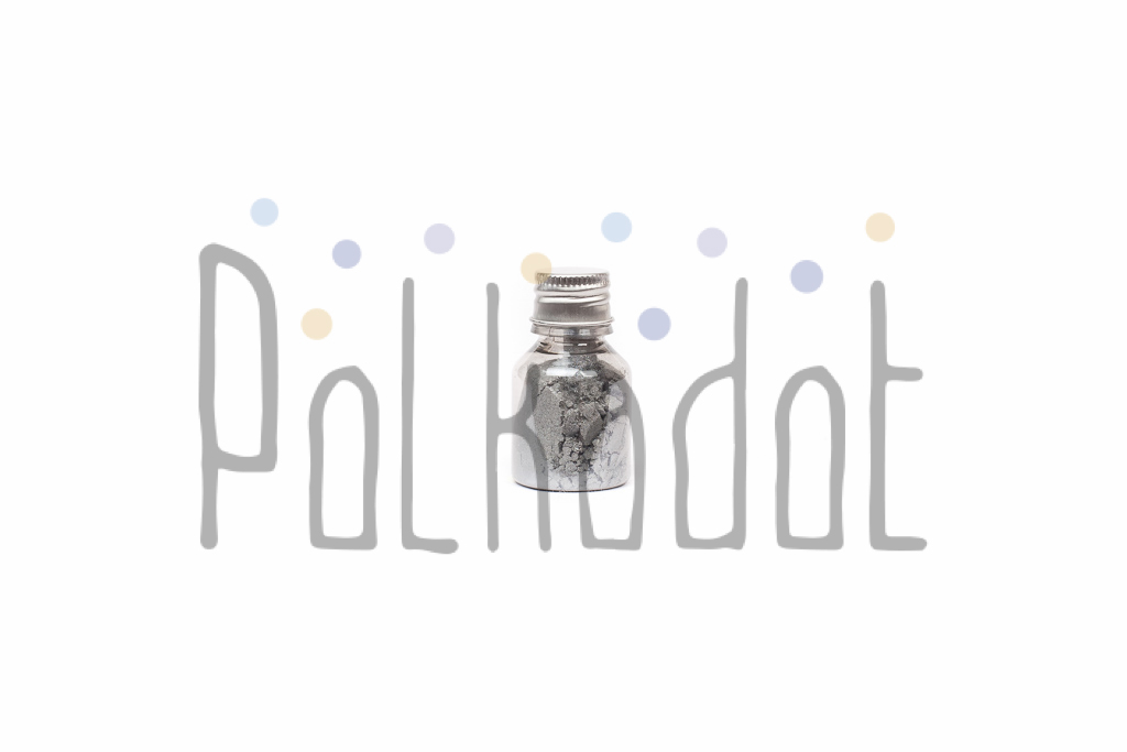 Перламутровая пудра Polkadot , цвет античное серебро