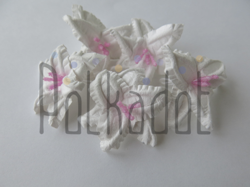 Бумажные цветы Polkadot "Лилии нежные"