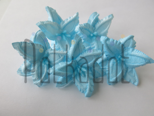 Бумажные цветы Polkadot "Лилии голубые"