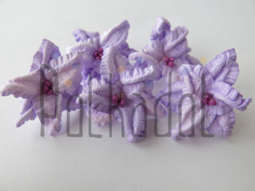 Бумажные цветы Polkadot "Лилии сиреневые"