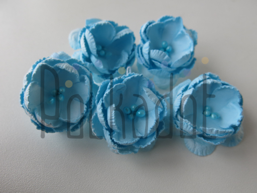Бумажные цветы Polkadot "Пионы голубые"