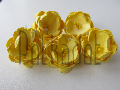 Бумажные цветы Polkadot "Пионы жёлтые"