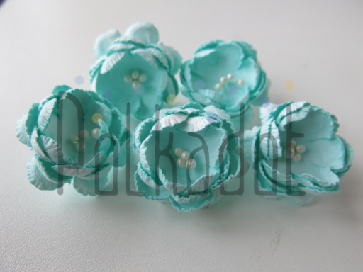 Бумажные цветы Polkadot "Пионы мятные"