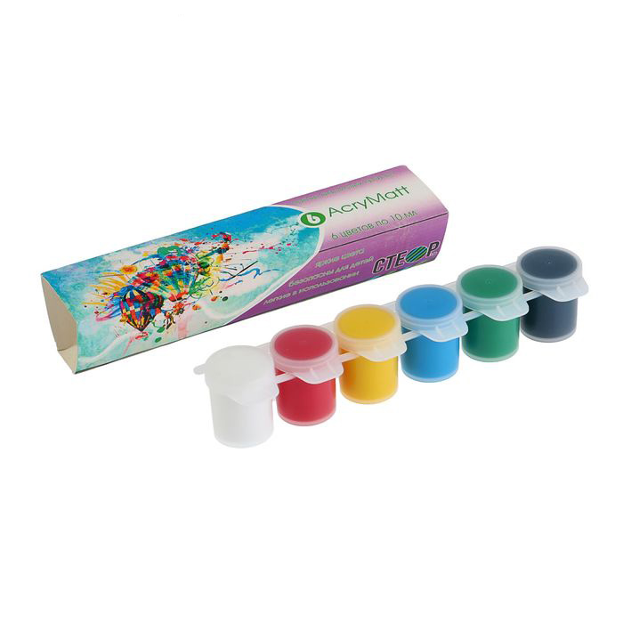 Набор акриловых красок STEOR Acrymini матовые