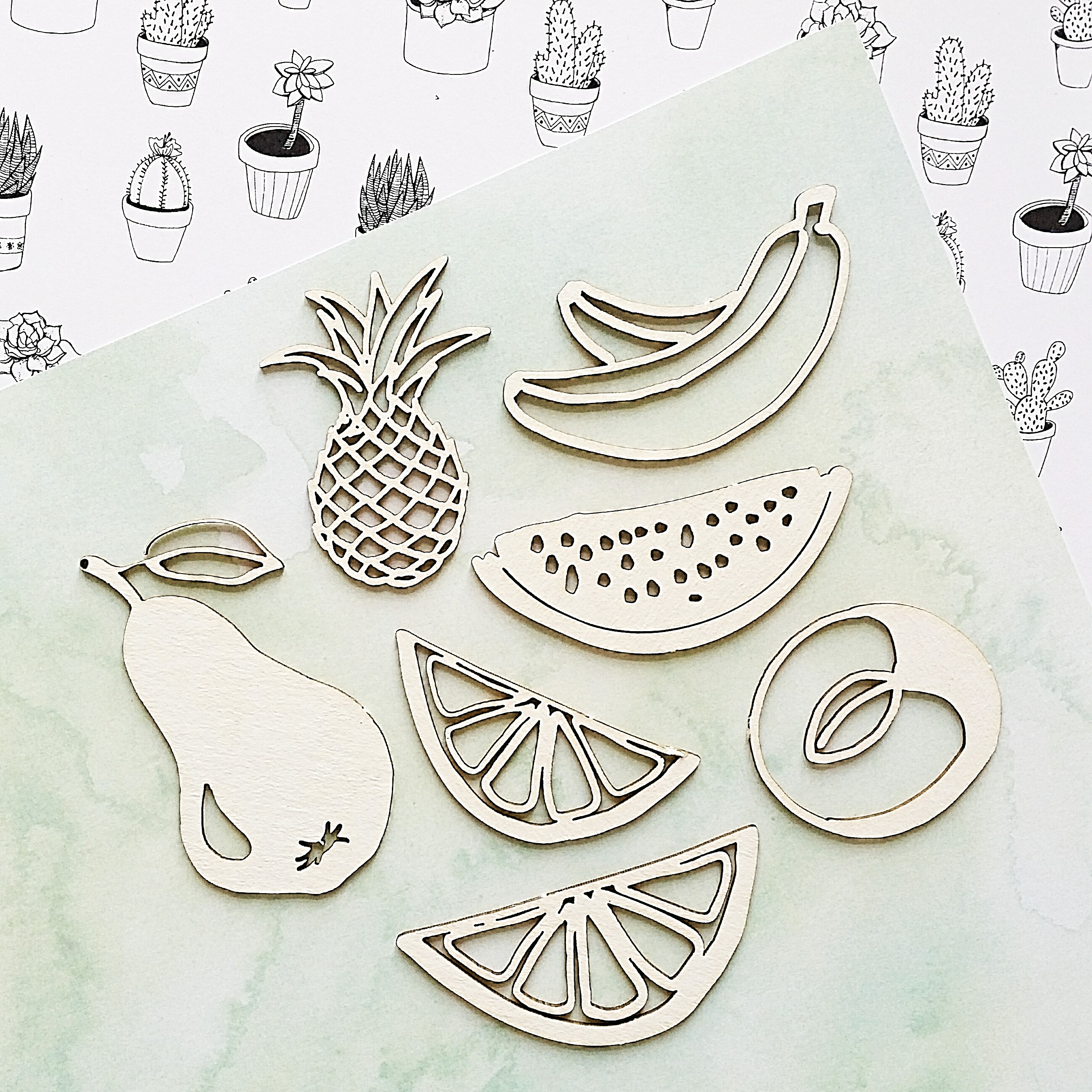 Чипборд WoodCraft "Фрукты" (5784)