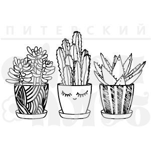 Набор штампов "Кактусы"