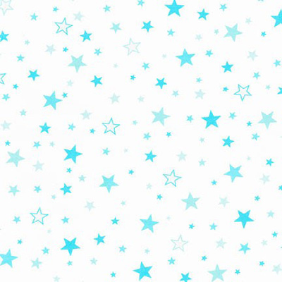 Ткань лоскутная 50 х 55 см "Cozzy cotton flannel", голубые звёздочки