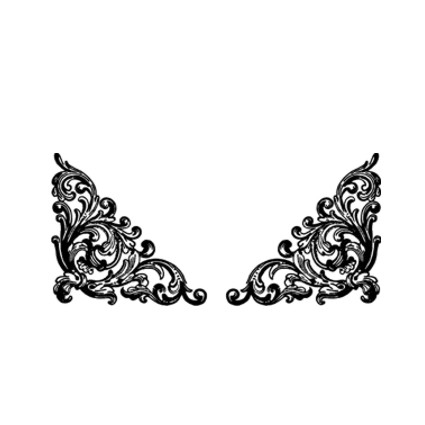 Штамп Stylish Stamps"Н-р зеркальных уголков № 01"