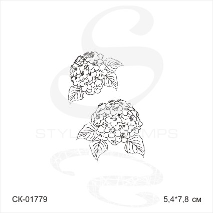 Штамп Stylish Stamps "Гортензия большая"