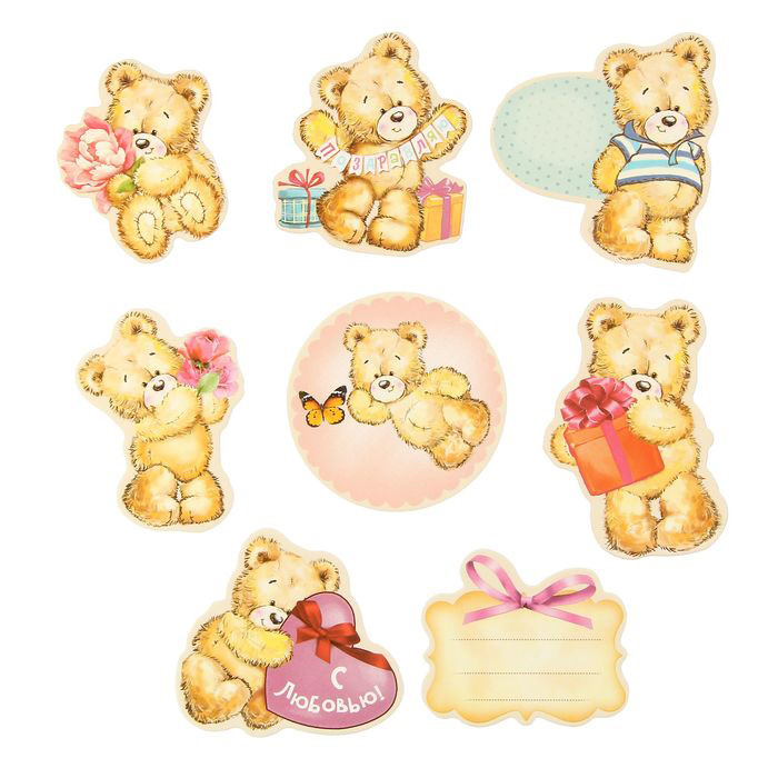 Набор картонной вырубки Артузор "Мишки"