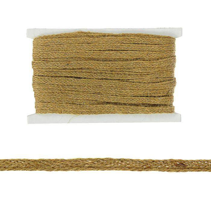 Тесьма джутовая "косы" 0,7см