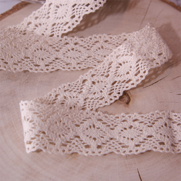 Кружево вязаное 3,5 см, цвет кремовый (047321)